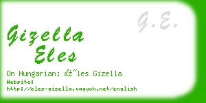 gizella eles business card